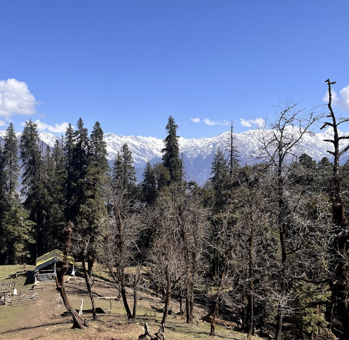 Right: A view during the trek